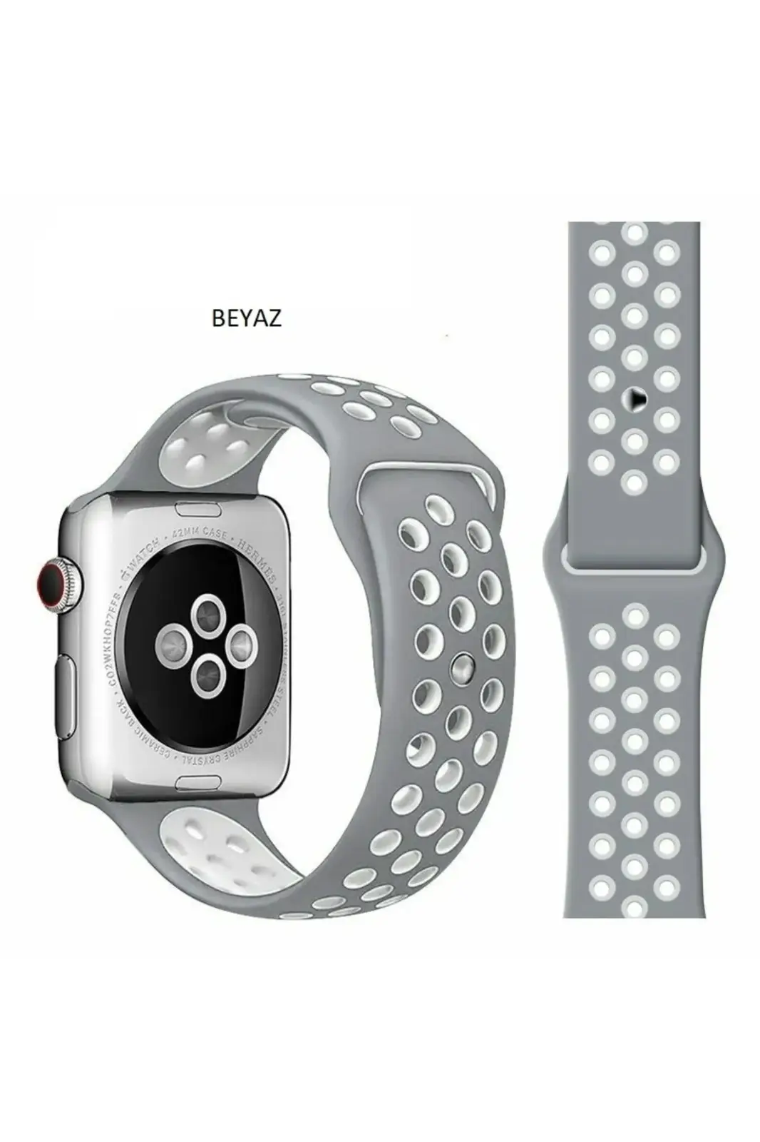 Apple Watch 7 8 9 10 Seri 40 41 42mm Uyumlu Spor Silikon Kordon Apple Watch 7 8 9 10 Seri 40 41 42mm Uyumlu Spor Silikon Kordon