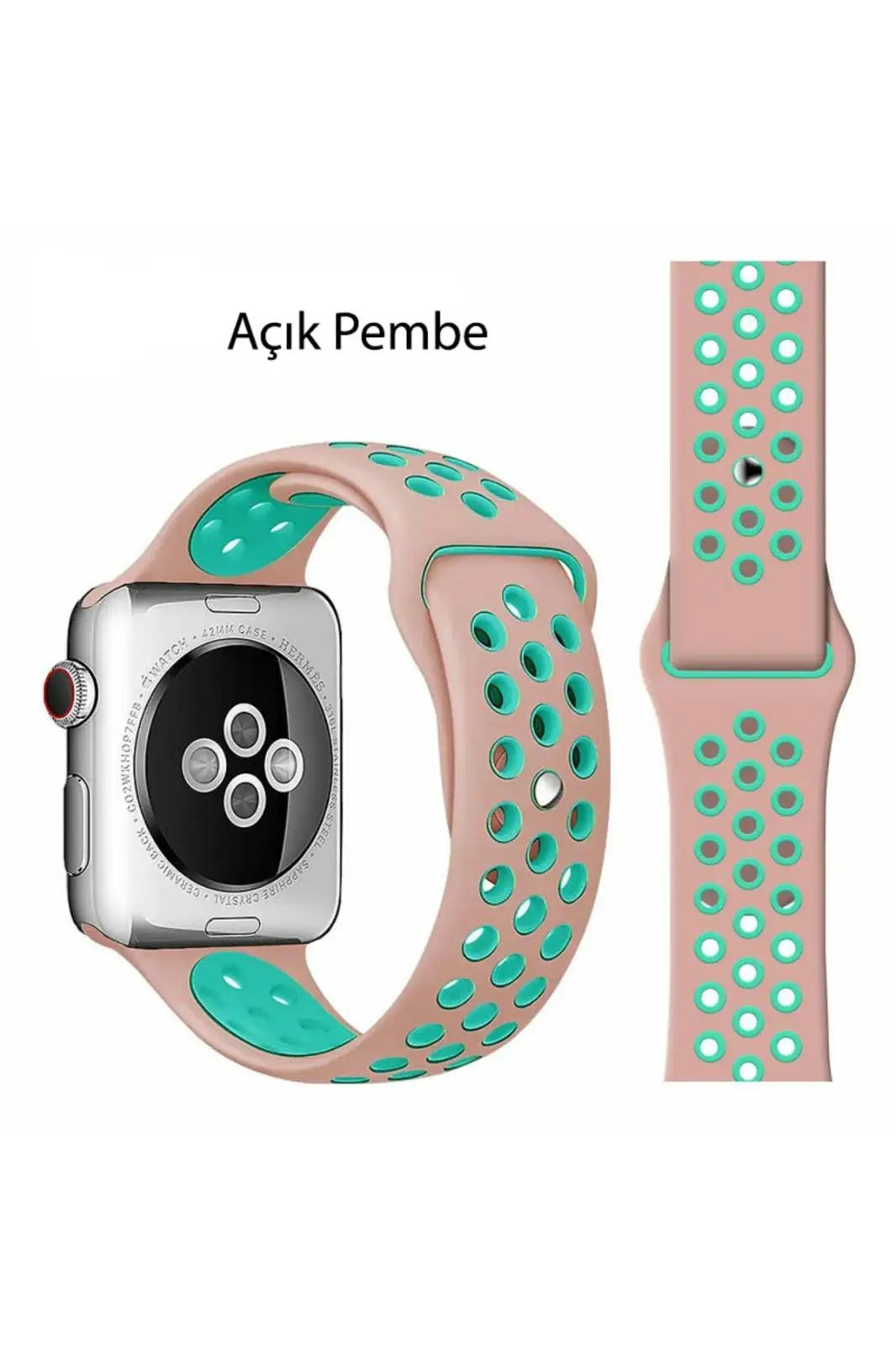 Apple Watch 7 8 9 10 Seri 40 41 42mm Uyumlu Spor Silikon Kordon Apple Watch 7 8 9 10 Seri 40 41 42mm Uyumlu Spor Silikon Kordon