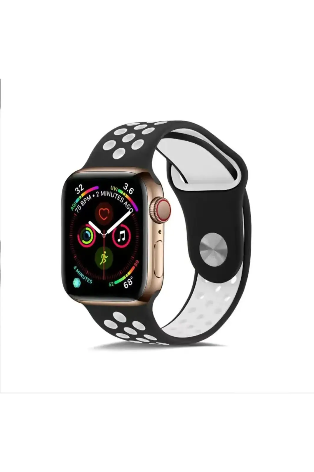 Apple Watch 7 8 9 10 Seri 40 41 42mm Uyumlu Spor Silikon Kordon Apple Watch 7 8 9 10 Seri 40 41 42mm Uyumlu Spor Silikon Kordon