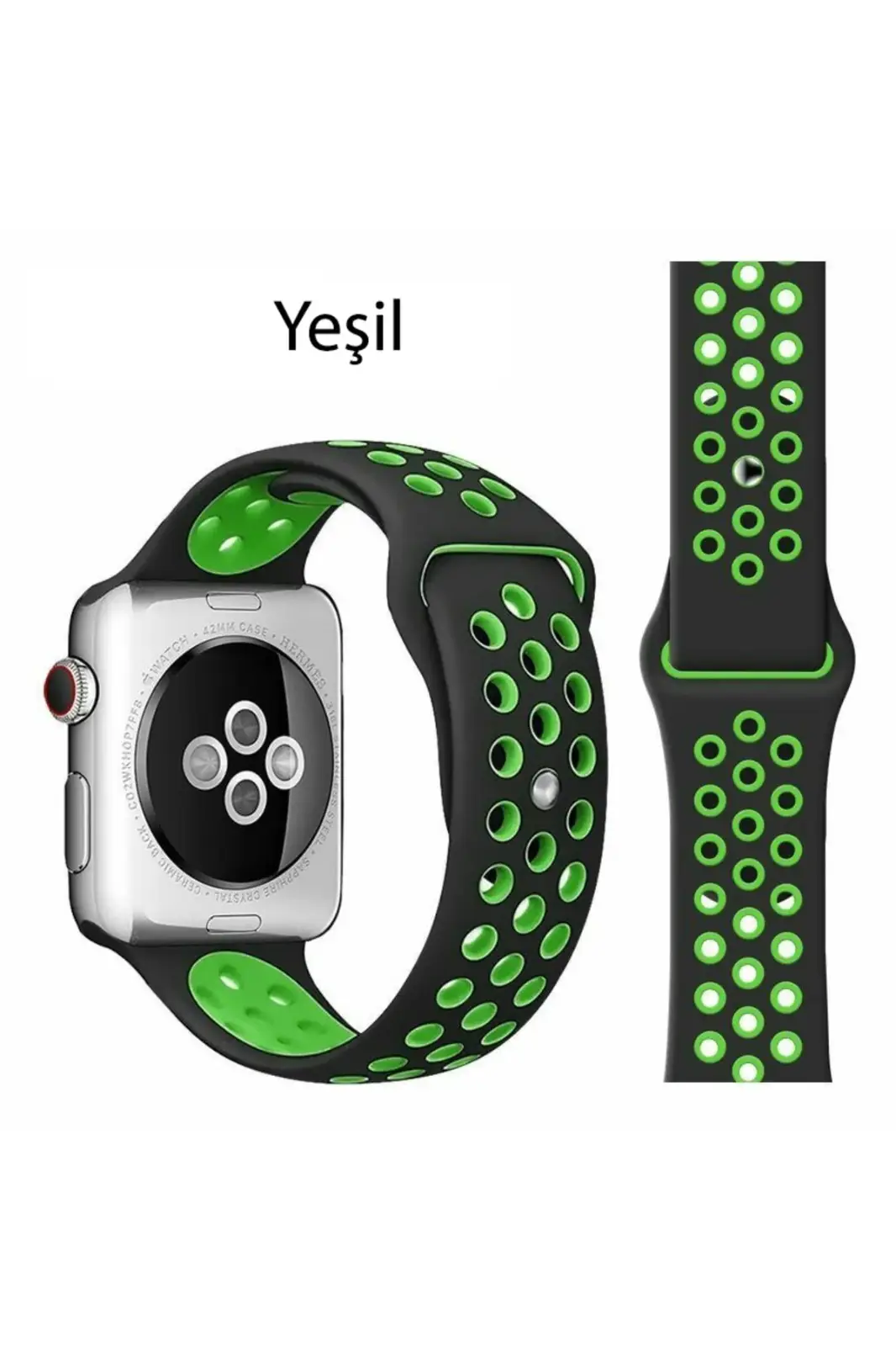 Apple Watch 7 8 9 10 Seri 40 41 42mm Uyumlu Spor Silikon Kordon Apple Watch 7 8 9 10 Seri 40 41 42mm Uyumlu Spor Silikon Kordon