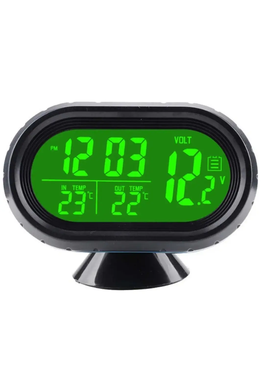 Araba Araç Oto Çok Fonksiyonlu Termometre Saat Voltmetre Vst7009 Araba Araç Oto Çok Fonksiyonlu Termometre Saat Voltmetre Vst7009