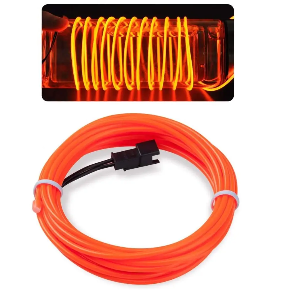 Araç İçi Torpido Şerit Ledi Renkli İp Neon Led 2 Metre Turuncu Koyu Araç İçi Torpido Şerit Ledi Renkli İp Neon Led 2 Metre Turuncu Koyu