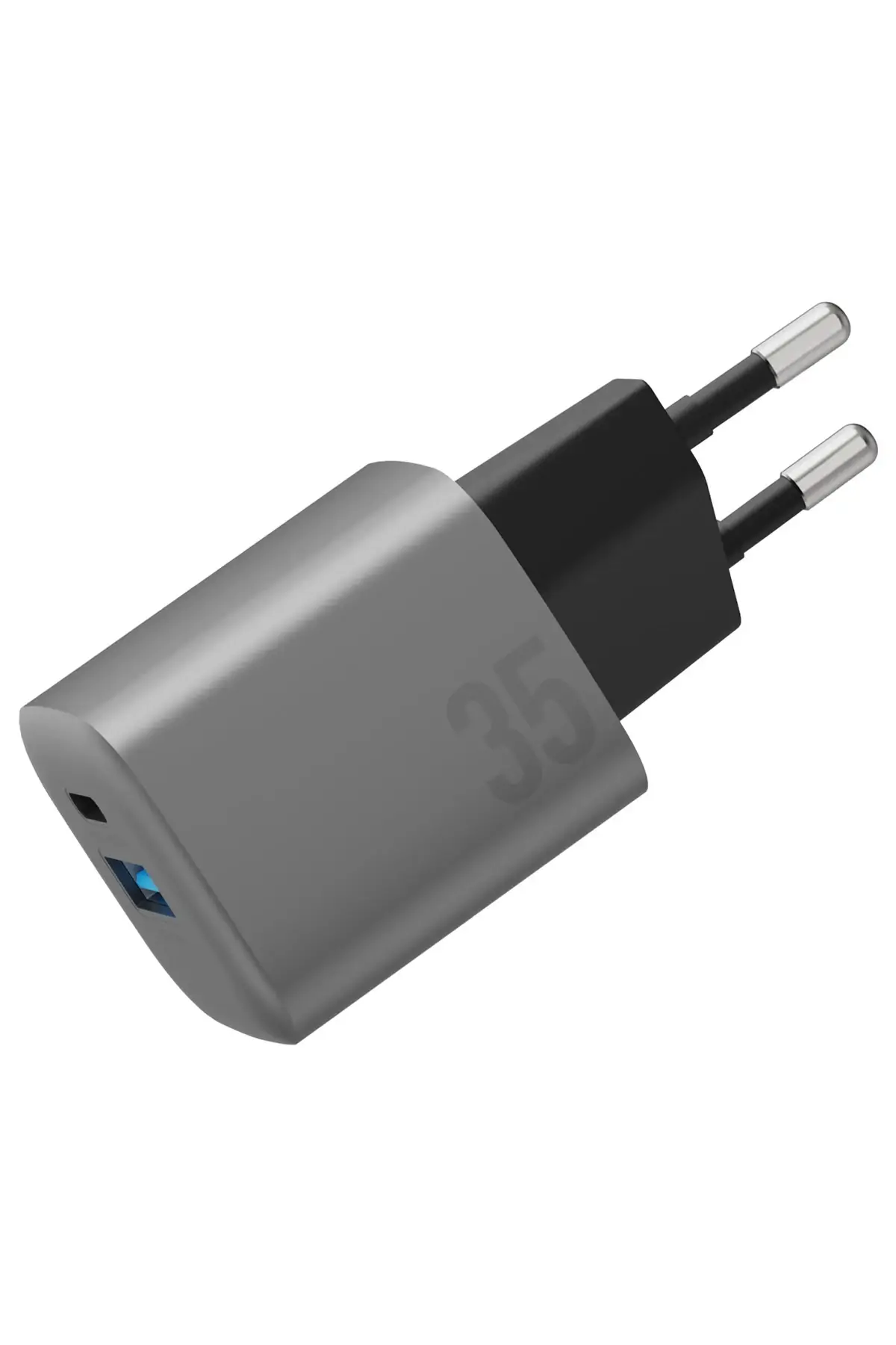 Energea AmpCharge GaN35 35W Type-C ve 30W USB 3.0 Çıkışlı Hızlı Şarj Aleti Energea AmpCharge GaN35 35W Type-C ve 30W USB 3.0 Çıkışlı Hızlı Şarj Aleti
