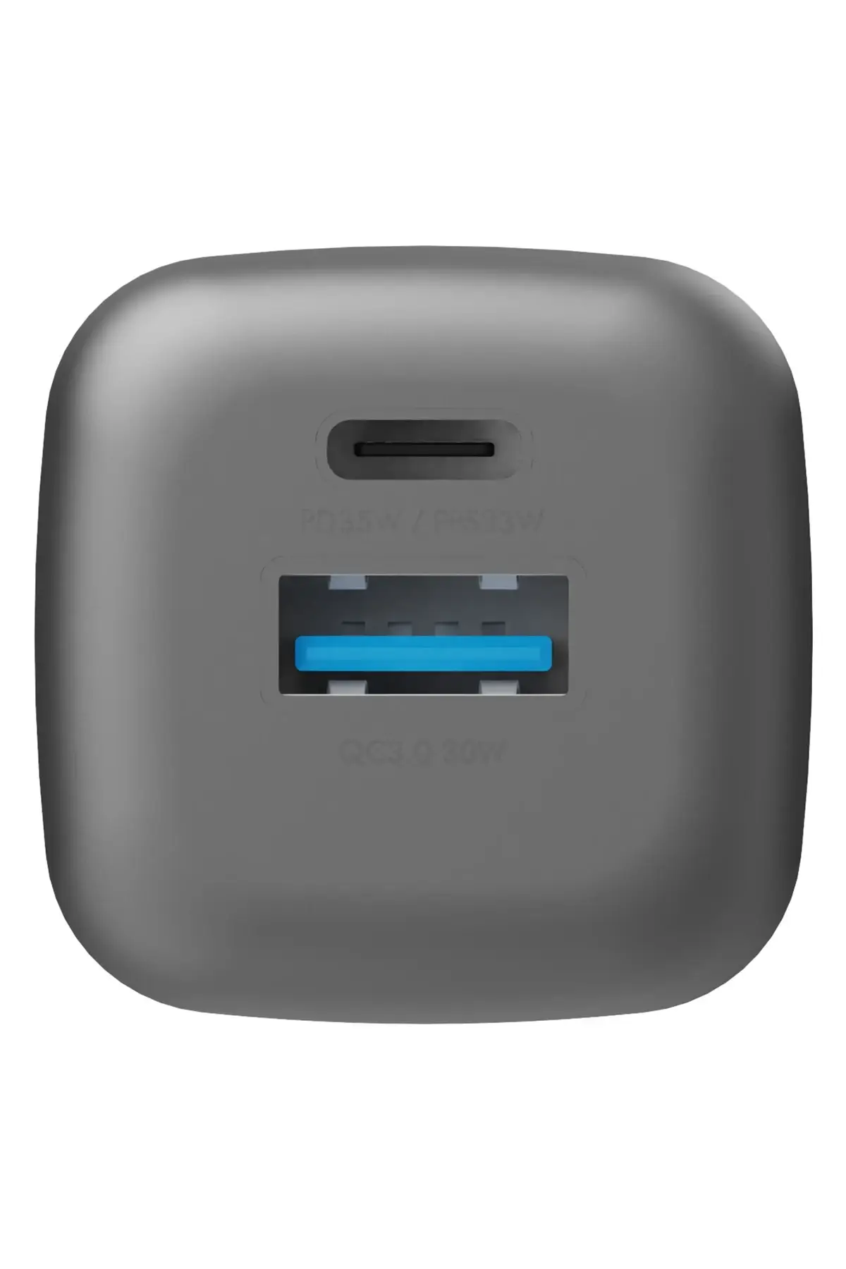 Energea AmpCharge GaN35 35W Type-C ve 30W USB 3.0 Çıkışlı Hızlı Şarj Aleti Energea AmpCharge GaN35 35W Type-C ve 30W USB 3.0 Çıkışlı Hızlı Şarj Aleti