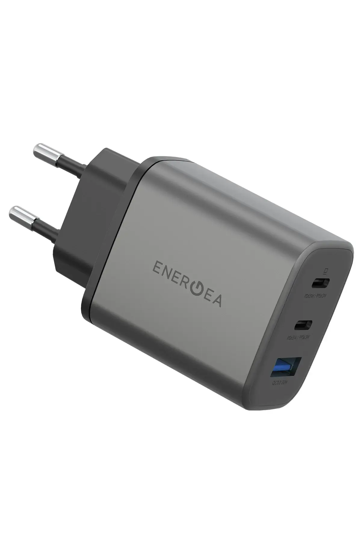 Energea AmpCharge GaN65 2 Adet 65W Type-C ve 30W USB 3.0 Çıkışlı Hızlı Şarj Aleti Energea AmpCharge GaN65 2 Adet 65W Type-C ve 30W USB 3.0 Çıkışlı Hızlı Şarj Aleti
