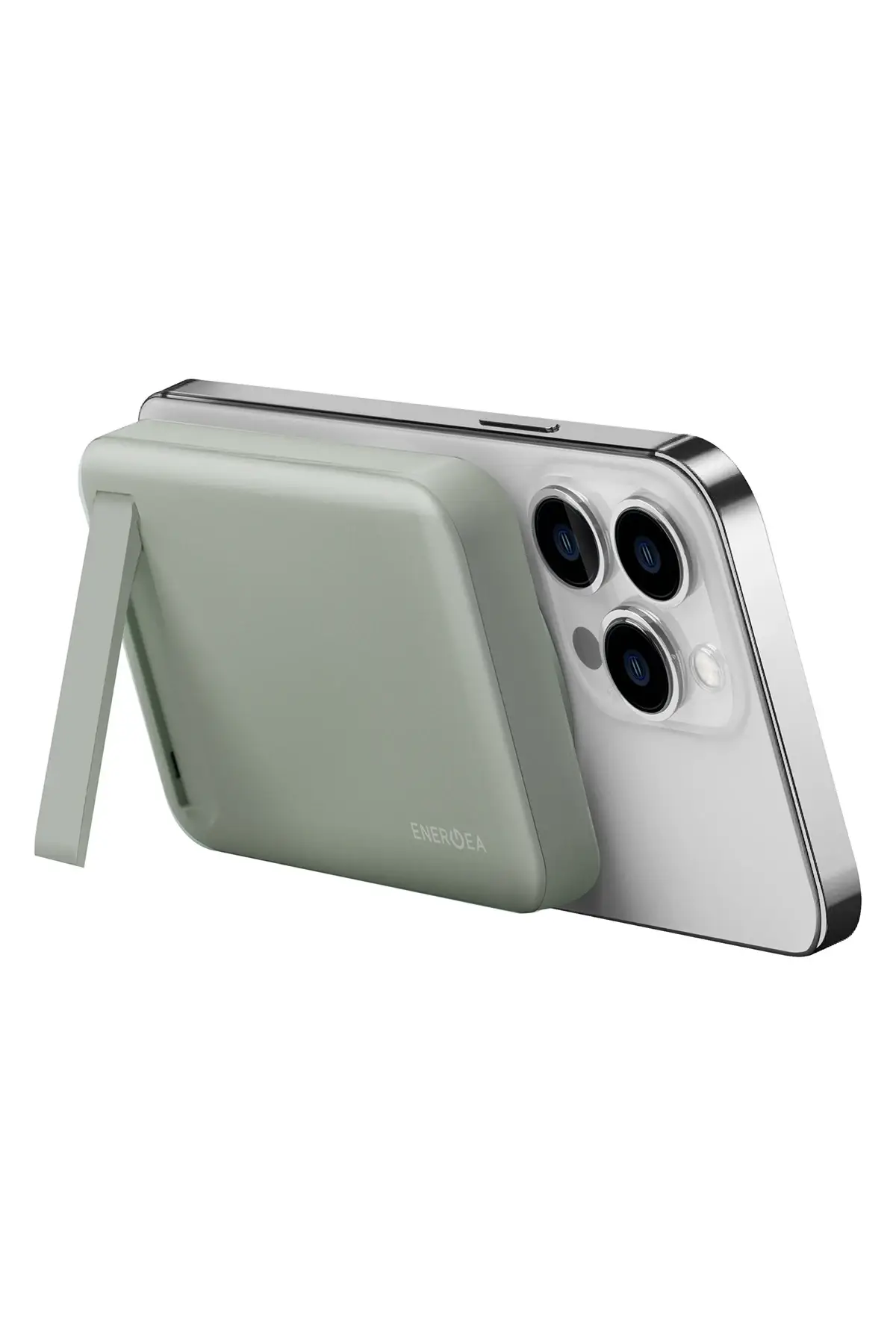 Energea MagPac Mini 10.000 mAh 20W Type-C Çıkışlı 15W Stant Özellikli Magsafe Powerbank Energea MagPac Mini 10.000 mAh 20W Type-C Çıkışlı 15W Stant Özellikli Magsafe Powerbank