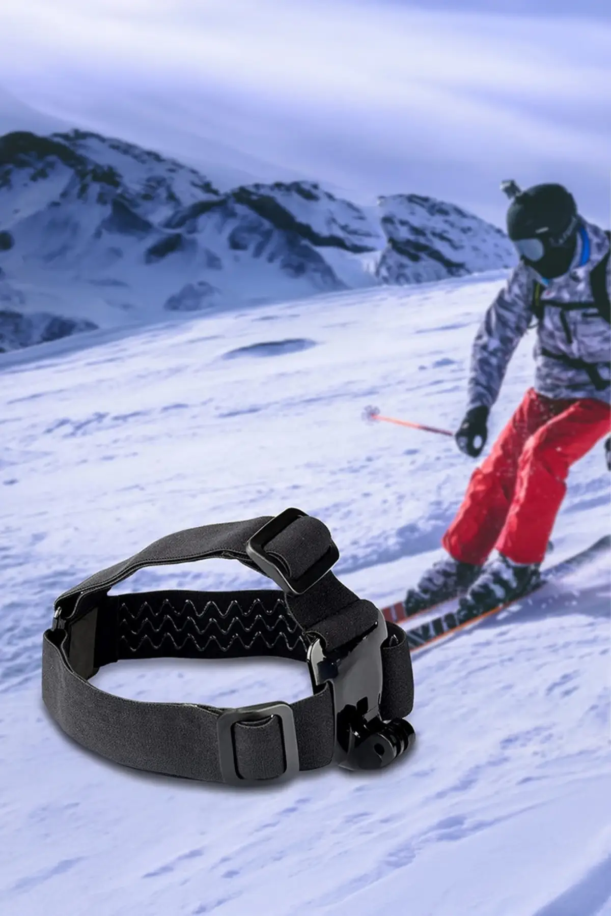 GoPro Aksiyon Kamera ile Uyumlu Kafa Bandı Head Strap Tutucu GoPro Aksiyon Kamera ile Uyumlu Kafa Bandı Head Strap Tutucu