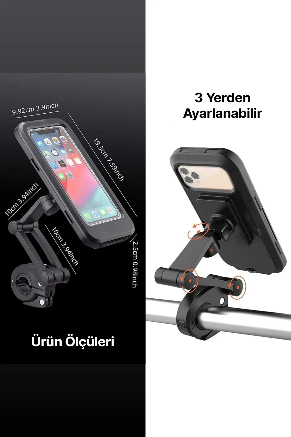 Motorsiklet Bisiklet Atv Manyetik Su Geçirmez 360° 5-7 inç Telefon Tutucu Tutacağı M3 Motorsiklet Bisiklet Atv Manyetik Su Geçirmez 360° 5-7 inç Telefon Tutucu Tutacağı M3