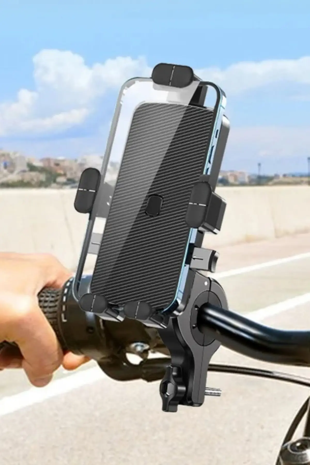 Motorsiklet Bisiklet Atv Scooter Kıskaçlı Telefon Tutucu Tutacağı C018 Motorsiklet Bisiklet Atv Scooter Kıskaçlı Telefon Tutucu Tutacağı C018