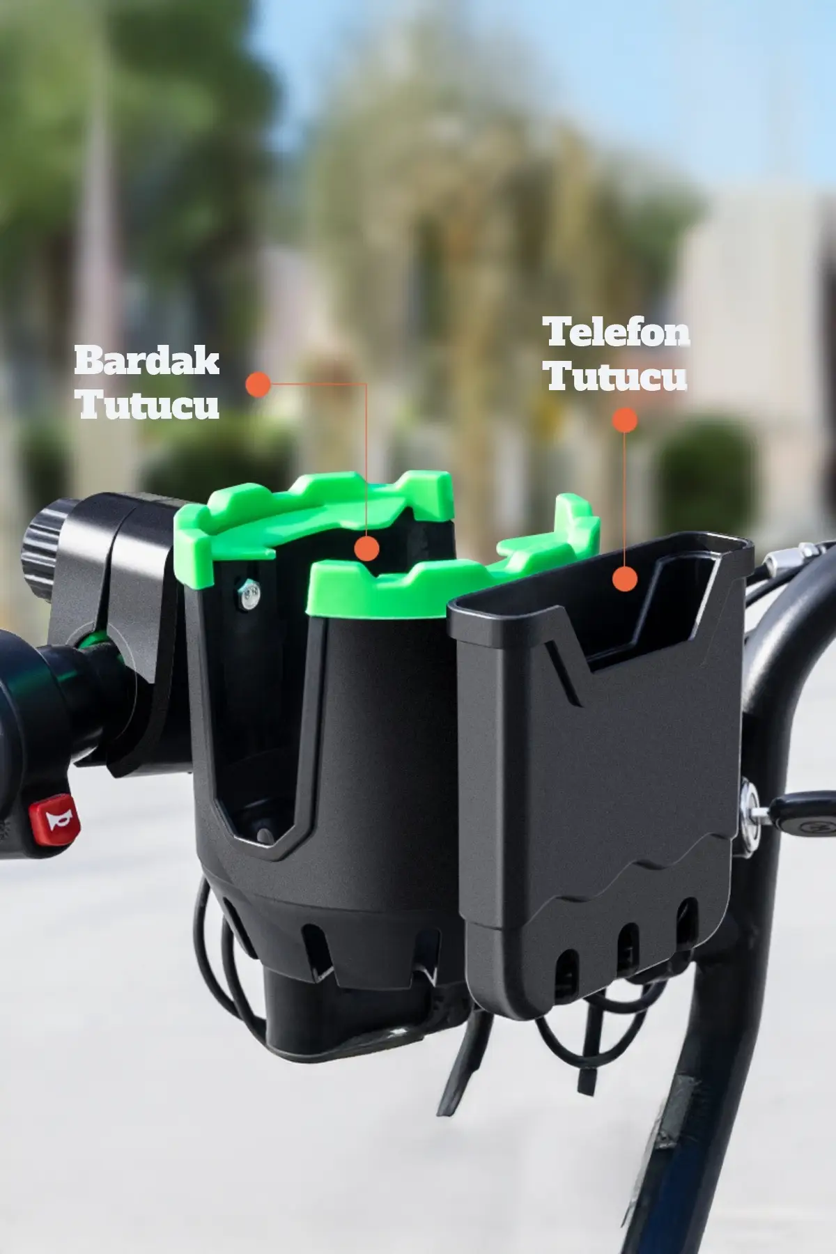 Motorsiklet Bisiklet Atv Telefon ve Bardak Tutucu Tutacağı 2in1 X23 Motorsiklet Bisiklet Atv Telefon ve Bardak Tutucu Tutacağı 2in1 X23