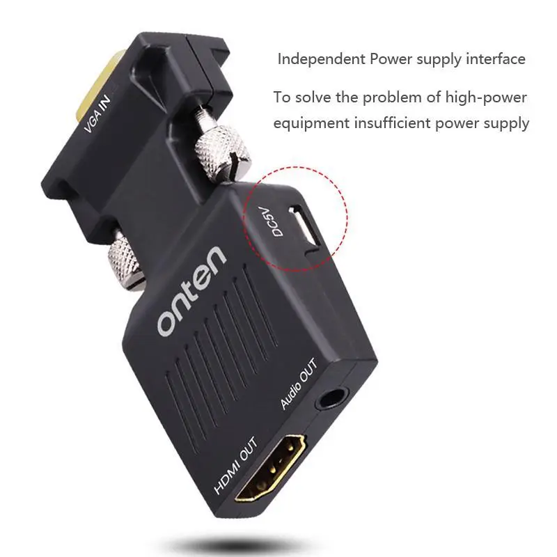 Onten OTN-7508 Vga to Hdmi Dönüştürücü Adaptör Onten OTN-7508 Vga to Hdmi Dönüştürücü Adaptör
