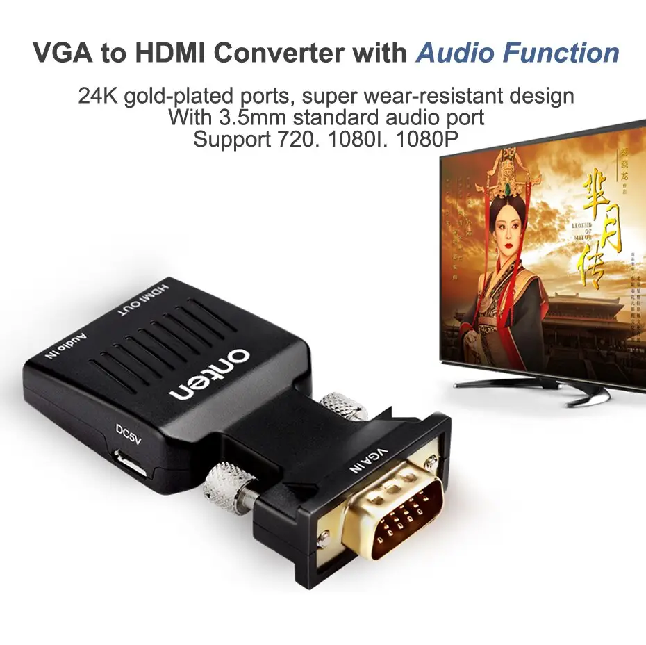 Onten OTN-7508 Vga to Hdmi Dönüştürücü Adaptör Onten OTN-7508 Vga to Hdmi Dönüştürücü Adaptör