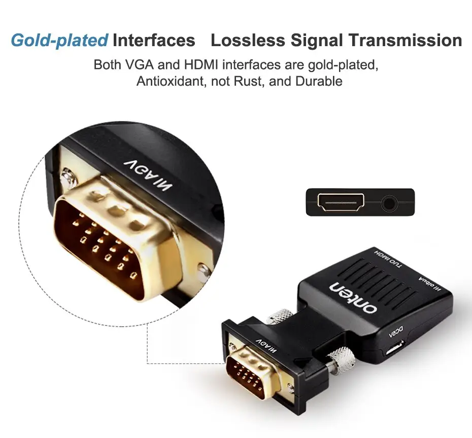 Onten OTN-7508 Vga to Hdmi Dönüştürücü Adaptör Onten OTN-7508 Vga to Hdmi Dönüştürücü Adaptör