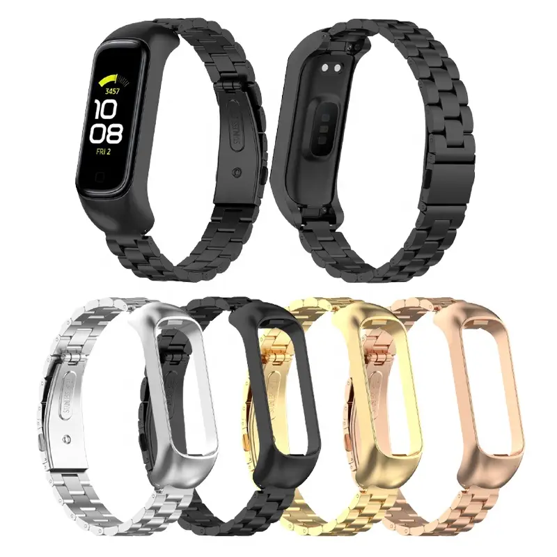 Samsung Galaxy Fit 2 R220 Uyumlu Çelik Steel Kordon Kayış Samsung Galaxy Fit 2 R220 Uyumlu Çelik Steel Kordon Kayış