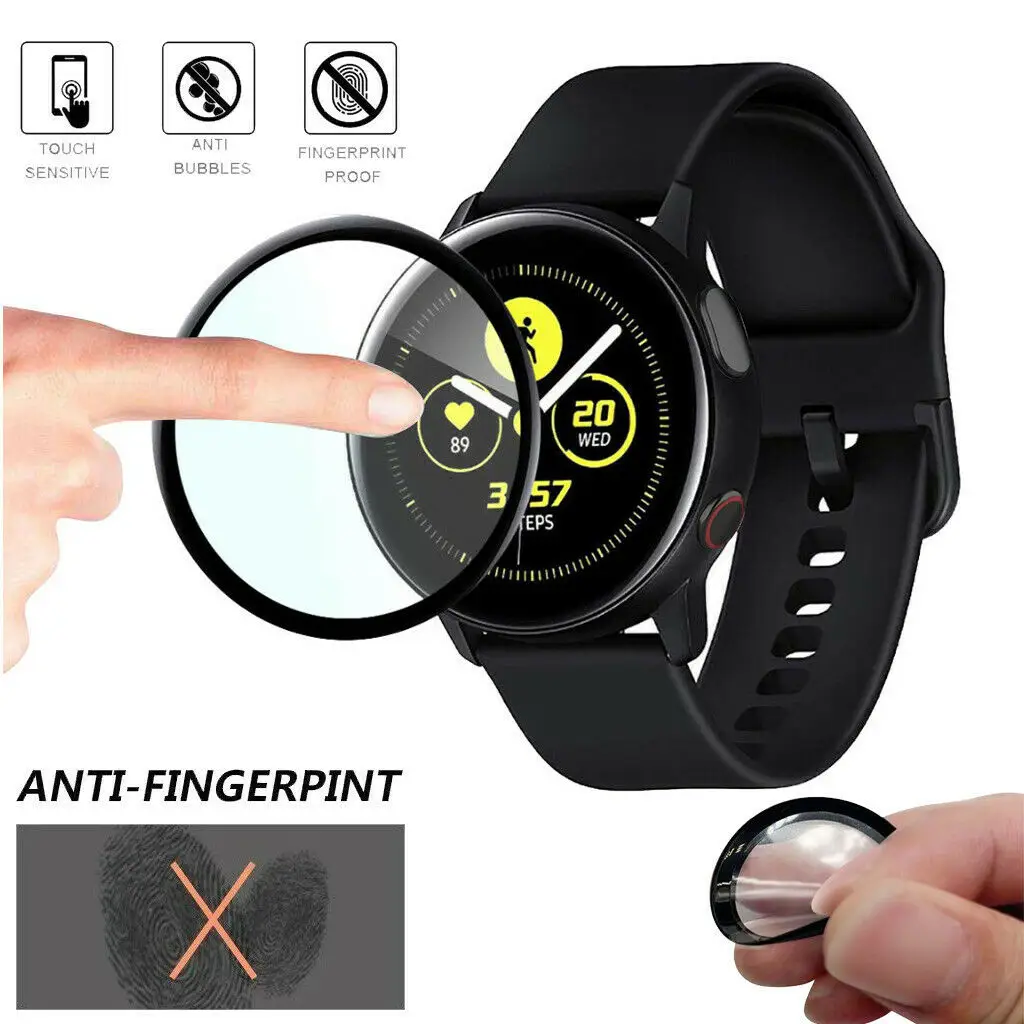 Samsung Galaxy Watch Active Sm-500 3D Cam Ekran Koruyucu Filmi Samsung Galaxy Watch Active Sm-500 3D Cam Ekran Koruyucu Filmi