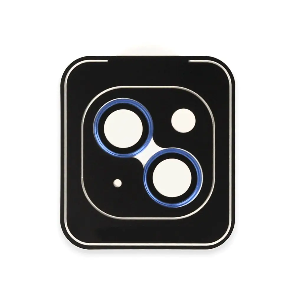 URR iPhone 14 Plus Titanium Alloy Kamera Lens Koruyucu Mavi URR iPhone 14 Plus Titanium Alloy Kamera Lens Koruyucu Mavi