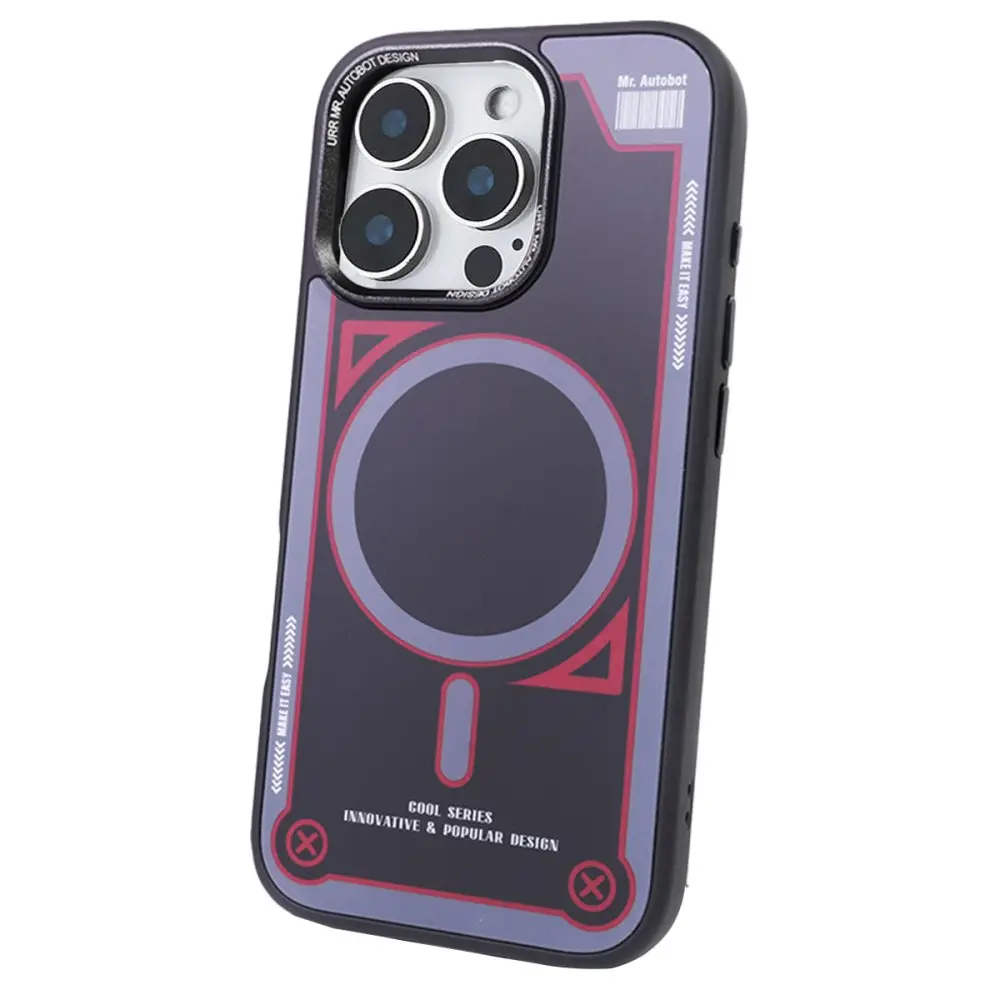 URR iPhone 15 Pro Max Cool Series Matte Pure PC Magsafe Kapak - Siyah URR iPhone 15 Pro Max Cool Series Matte Pure PC Magsafe Kapak - Siyah