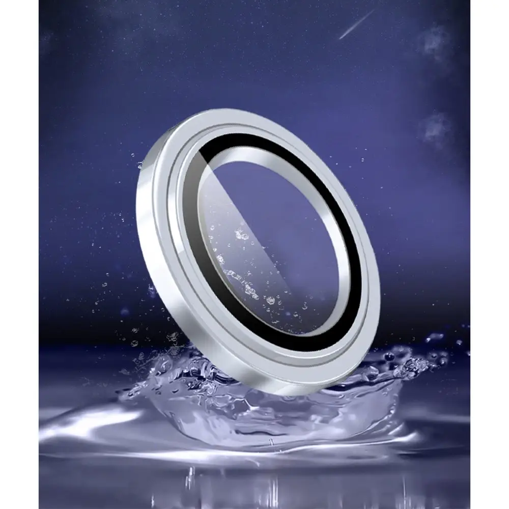 URR iPhone 16 Pro 3D PVD Dioxide Kamera Lens Koruyucu Gümüş URR iPhone 16 Pro 3D PVD Dioxide Kamera Lens Koruyucu Gümüş