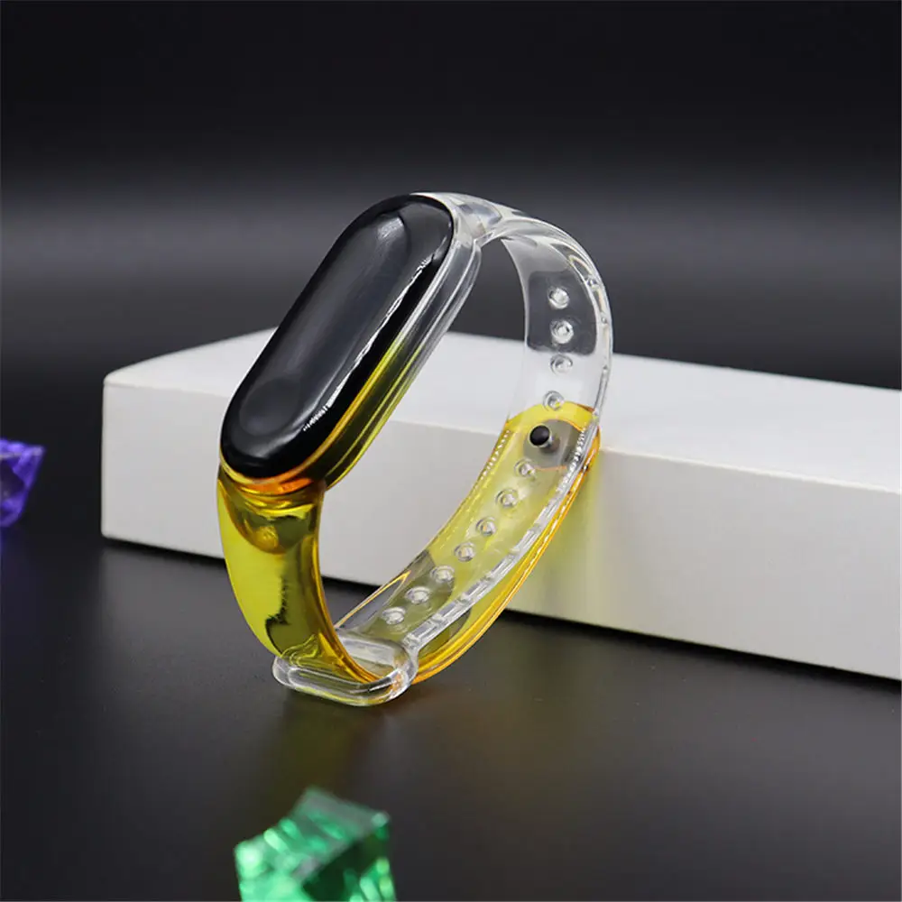 Xiaomi Mi Band 3 4 Akıllı Bileklik Uyumlu Şeffaf Silikon Kordon Xiaomi Mi Band 3 4 Akıllı Bileklik Uyumlu Şeffaf Silikon Kordon