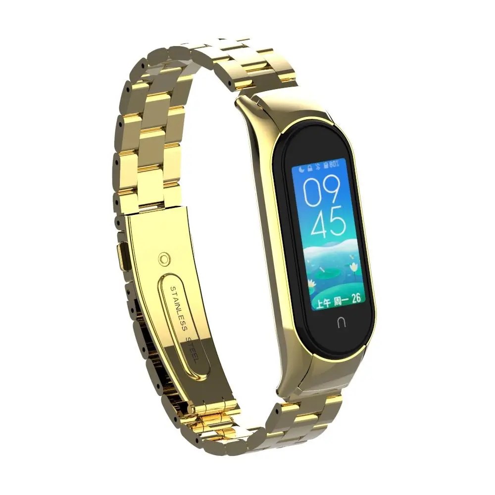 Xiaomi Mi Band 5 Mi Band 6 Uyumlu Çelik Steel Kordon Kayış Xiaomi Mi Band 5 Mi Band 6 Uyumlu Çelik Steel Kordon Kayış