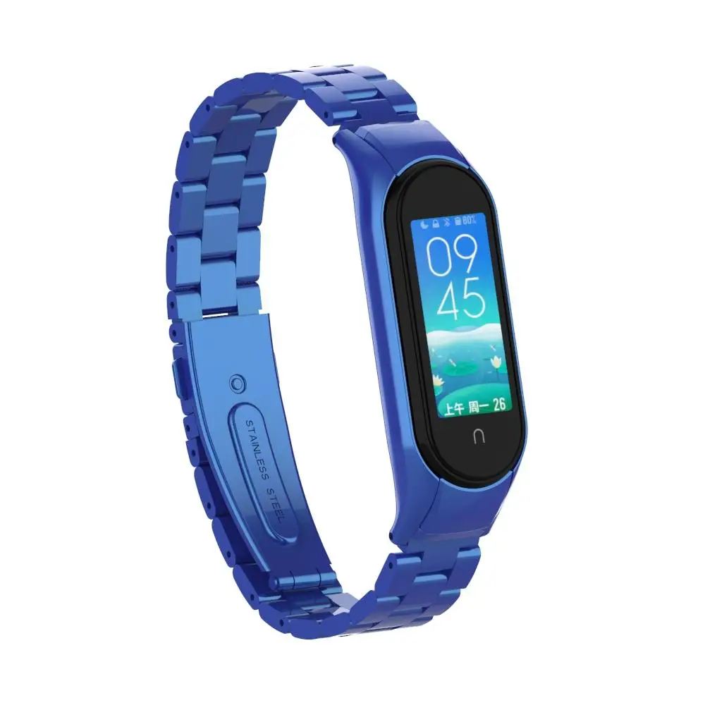 Xiaomi Mi Band 5 Mi Band 6 Uyumlu Çelik Steel Kordon Kayış Xiaomi Mi Band 5 Mi Band 6 Uyumlu Çelik Steel Kordon Kayış