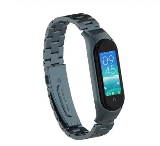 Xiaomi Mi Band 5 Mi Band 6 Uyumlu Çelik Steel Kordon Kayış Xiaomi Mi Band 5 Mi Band 6 Uyumlu Çelik Steel Kordon Kayış
