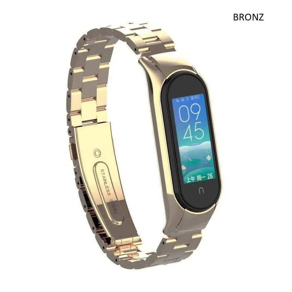 Xiaomi Mi Band 5 Mi Band 6 Uyumlu Çelik Steel Kordon Kayış Xiaomi Mi Band 5 Mi Band 6 Uyumlu Çelik Steel Kordon Kayış