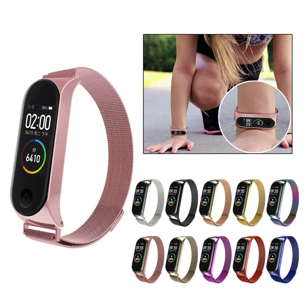 Xiaomi Mi Band 5 Mi Band 6 Uyumlu Metal Hasır Kordon Kayış Xiaomi Mi Band 5 Mi Band 6 Uyumlu Metal Hasır Kordon Kayış