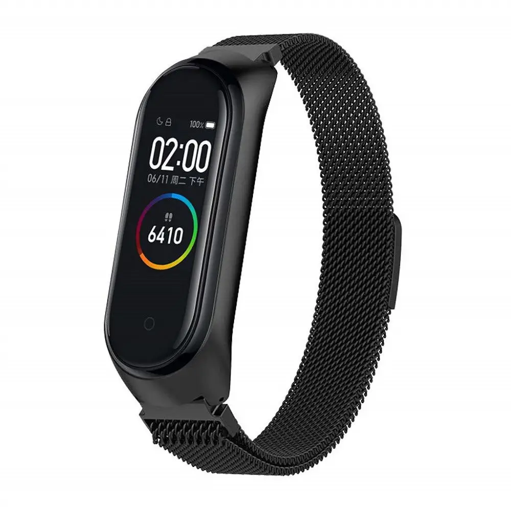 Xiaomi Mi Band 5 Mi Band 6 Uyumlu Metal Hasır Kordon Kayış Xiaomi Mi Band 5 Mi Band 6 Uyumlu Metal Hasır Kordon Kayış